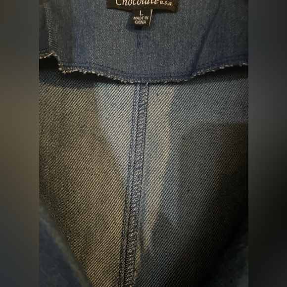 DENIM BLAZER- NWT - Picture 4 of 4